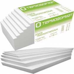 Пенопласт EPS 40 M25 1000х500х10мм 10кгм3 Термоформат