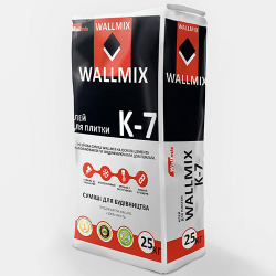 Клей для плитки Високоадгезйний 25кг Wallmix К7